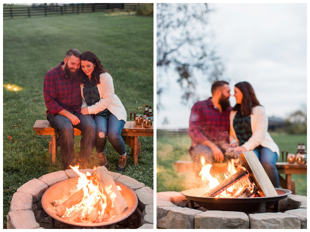 Kentucky Campfire Engagement Shoot, Love The Renauds - Brianne & Chris